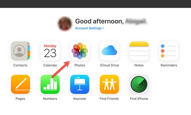 acceder a imágenes de icloud