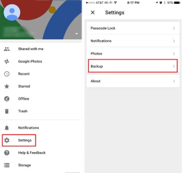 backup iPhone dengan google drive