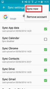 sync contacts to google