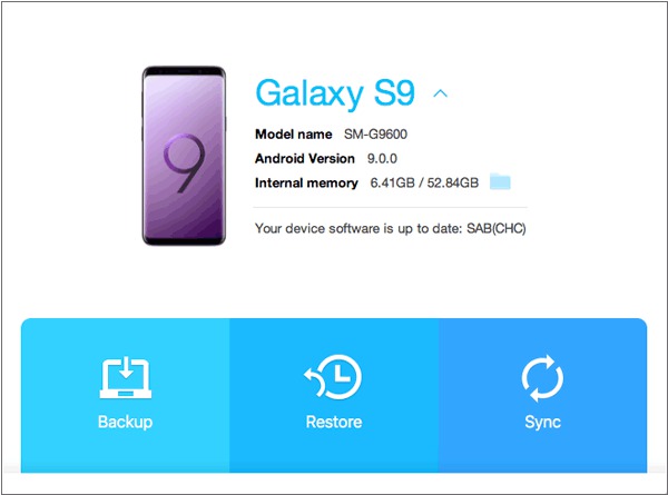 Backup do Samsung S10 com smart switch