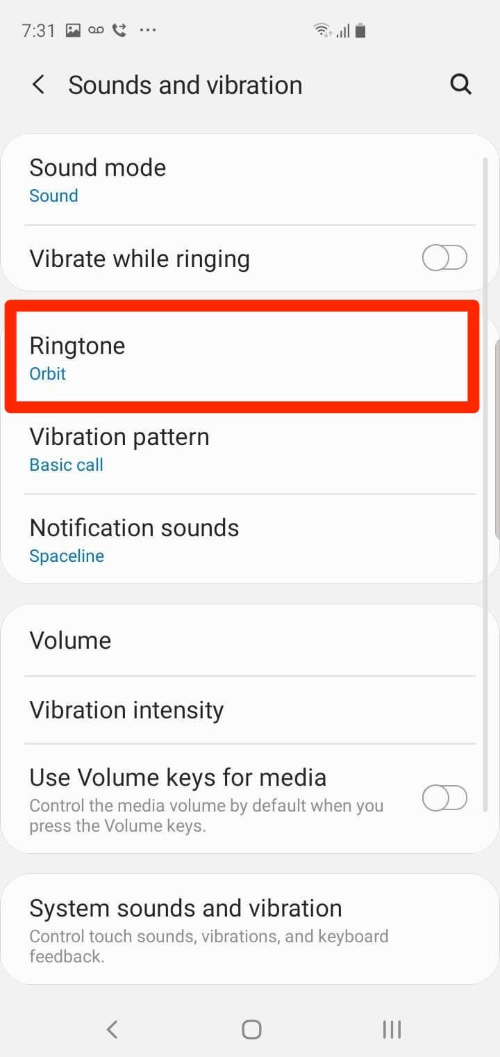 configure a ringtone on a samsung