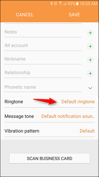 configure a ringtone on a samsung