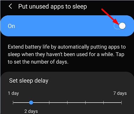 putting apps to sleep