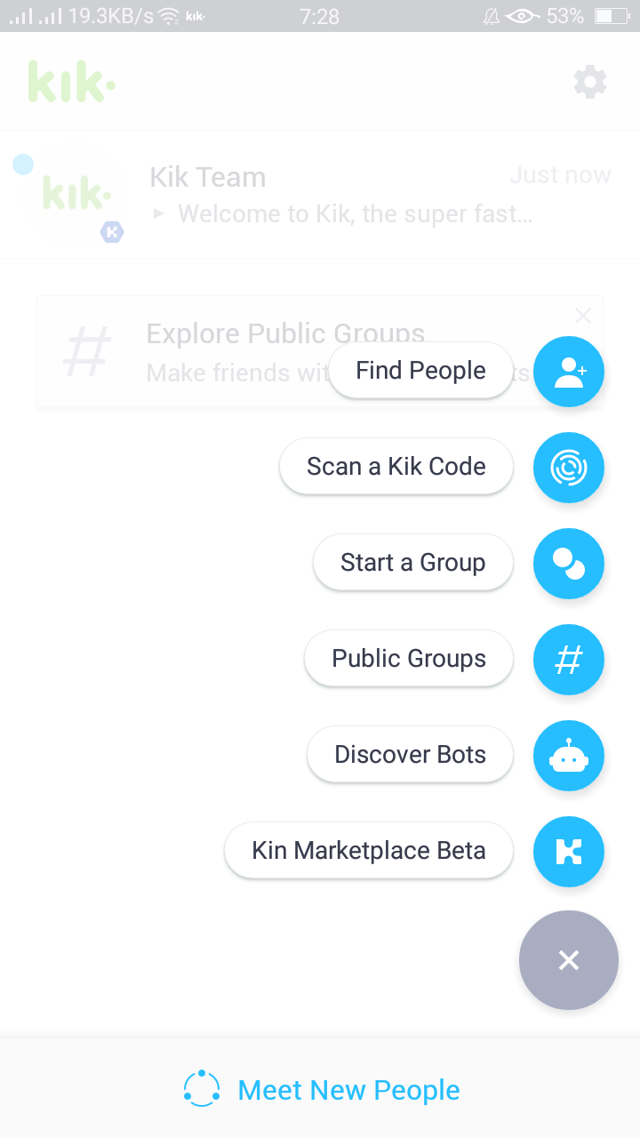 alguém bloqueou você no kik