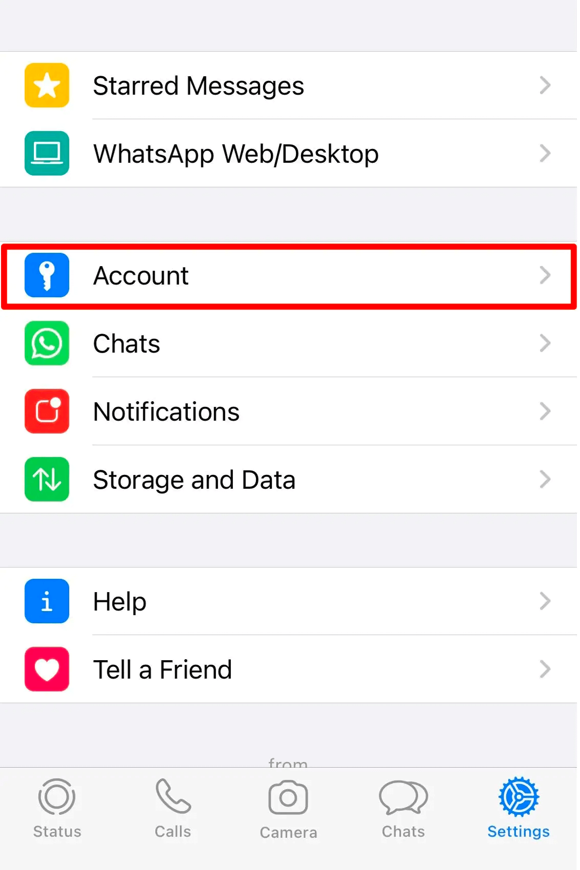 block on WhatsApp