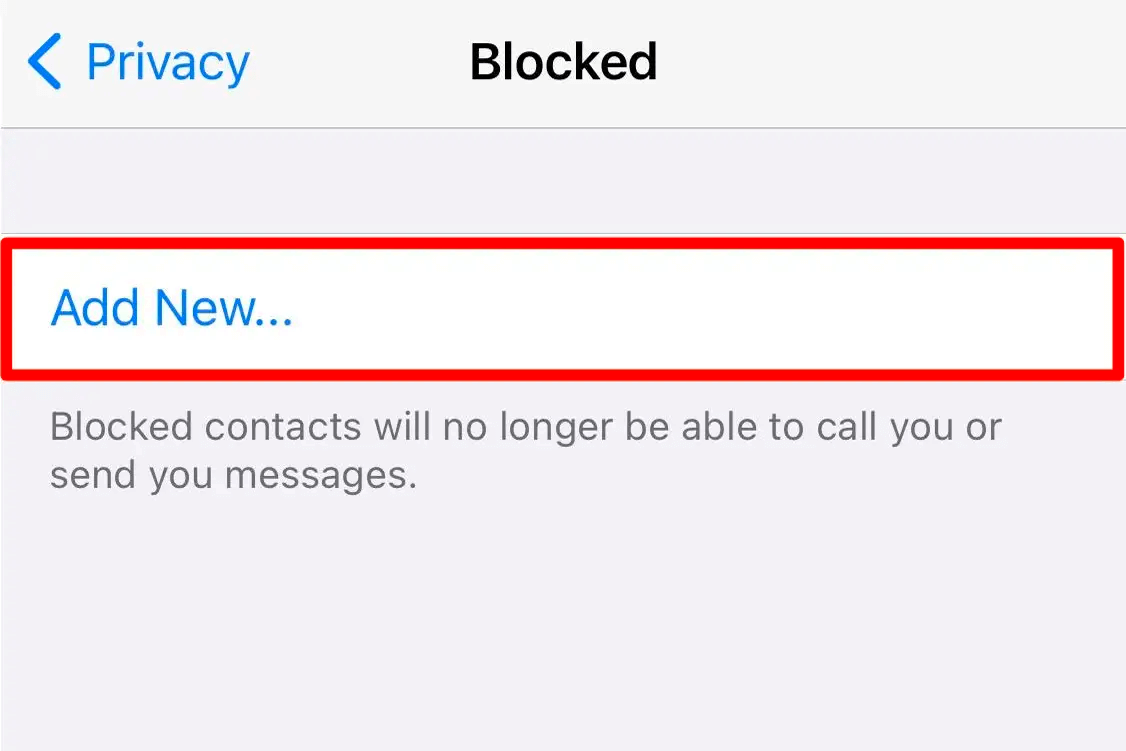 block on WhatsApp