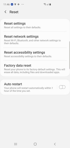 factory reset samsung s10