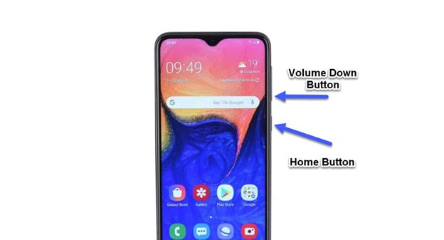 reinicialização forçada de celular samsung