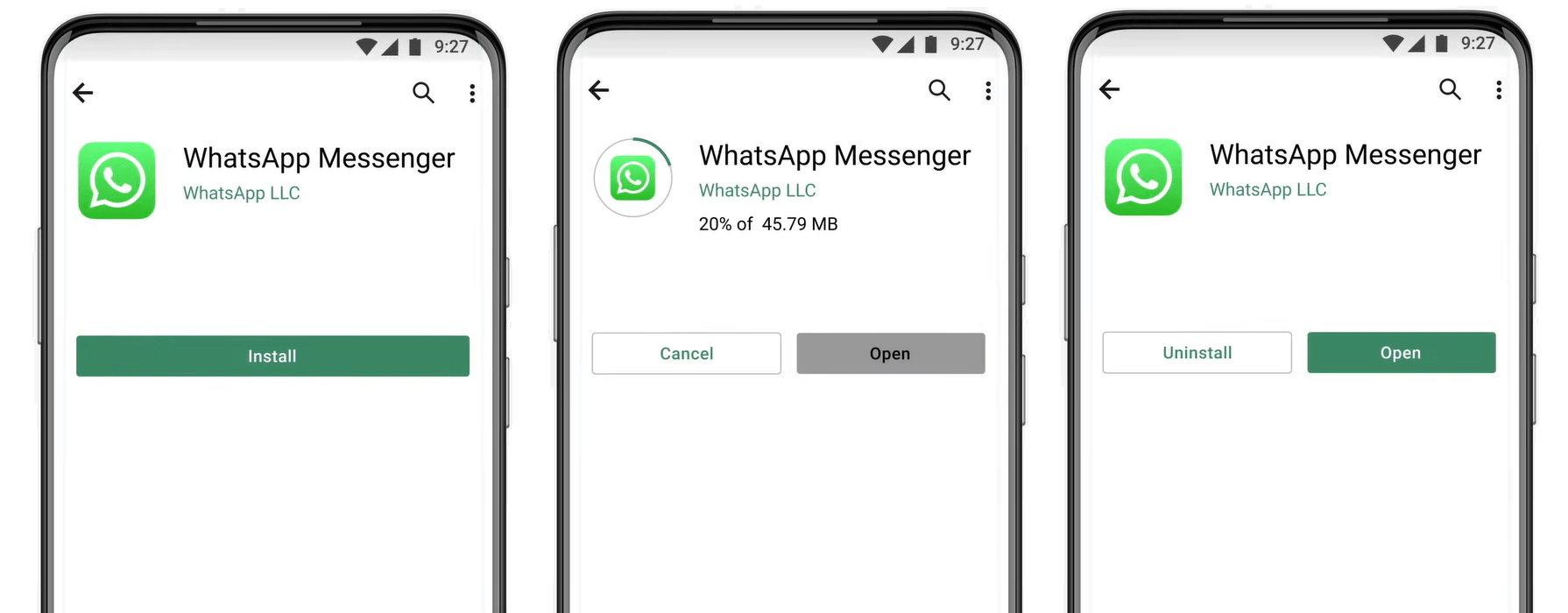 Переустановка мессенджера WhatsApp 