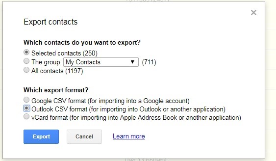 transfer contacts from android to pc via google account