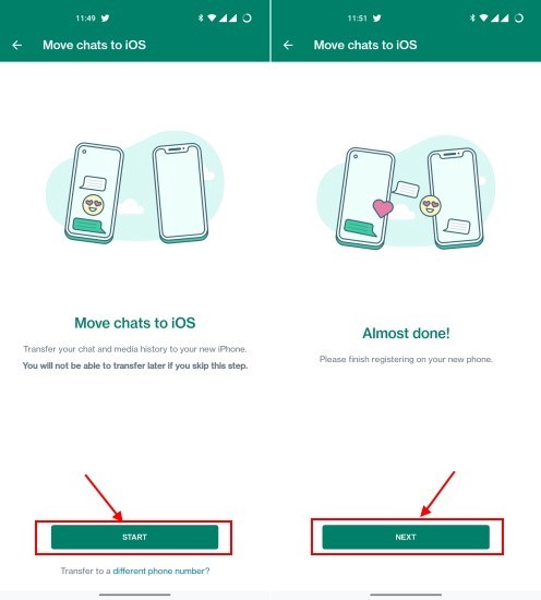 перенести чаты на ios в whatsapp