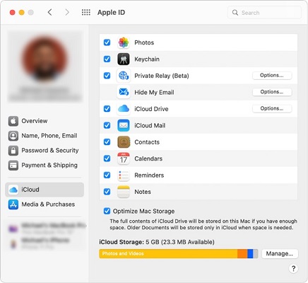 find contacts on icloud