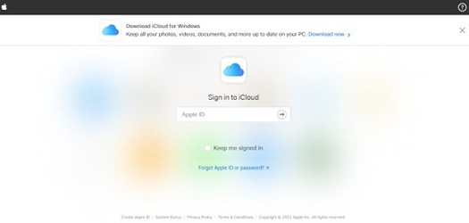 sign in to icloud