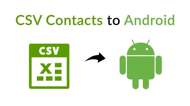 import contacts from csv