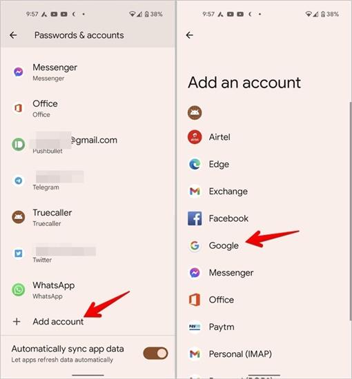 Account Login and Password – Contacts+