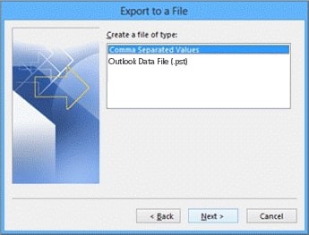 export to a file