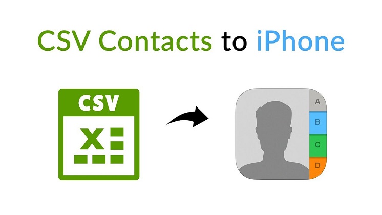 importer csv sur iphone