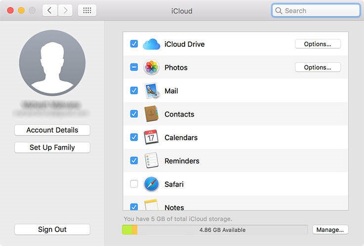 activer les contacts icloud