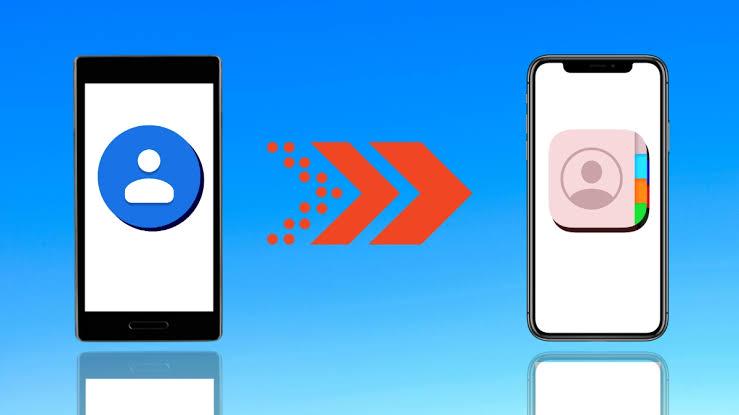 import google contacts to iphone