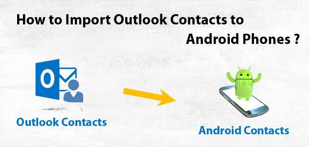 importar contatos do outlook para o android