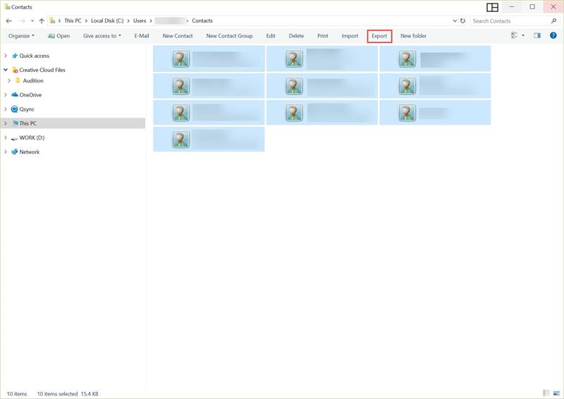 bagian atas bar file explorer