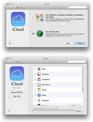 sign out of icloud