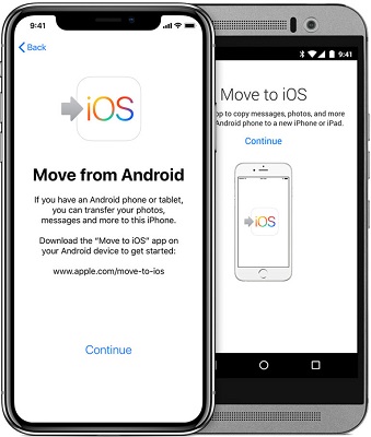 installer à nouveau l'application move to ios