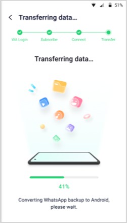 conclude WhatsApp data transfer 