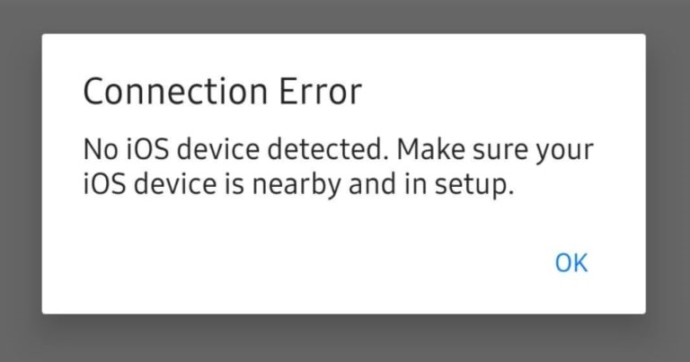 detected error message