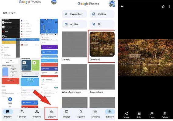 فتح ملف heic في google photos