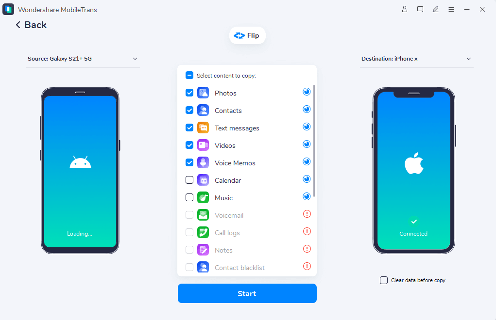 connect the two iphones