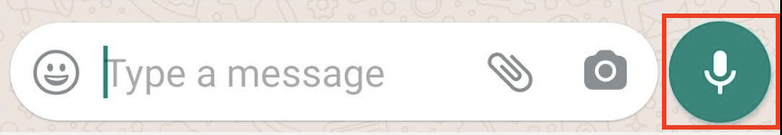envía Mensajes de voz en whatsapp