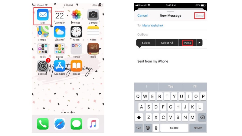 cómo imprimir mensajes de texto desde el iPhone para la corte libre