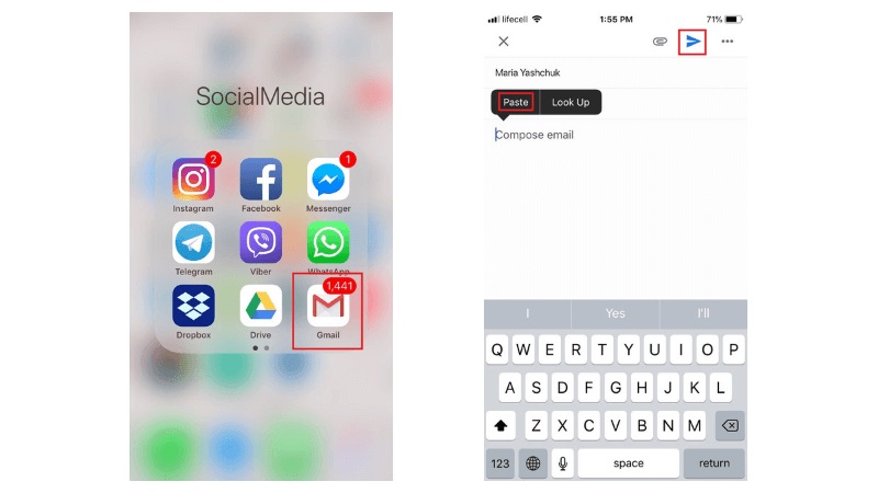 cómo imprimir mensajes de texto desde iCloud