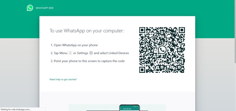 Utiliser whatsapp web