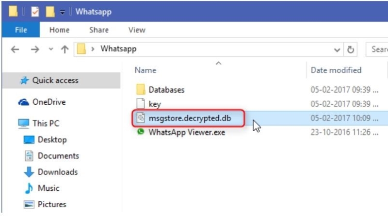 check your decrypted file