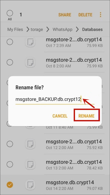 Recover deleted WhatsApp messages without backup 