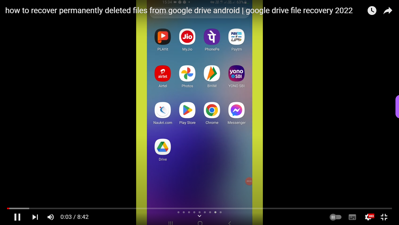 Google Drive app.