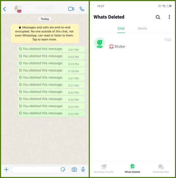 استعادة ملصقات WhatsApp المحذوفة