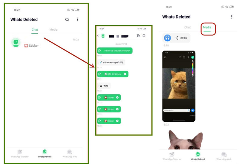 استعادة ملصقات WhatsApp المحذوفة