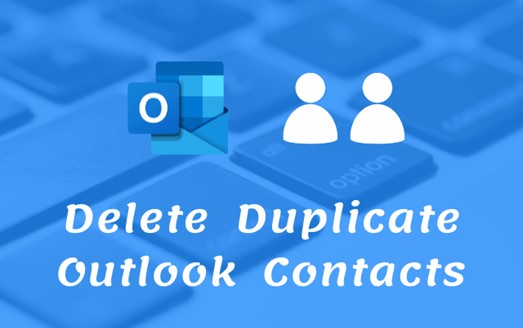 delete duplicate outlook contacts
