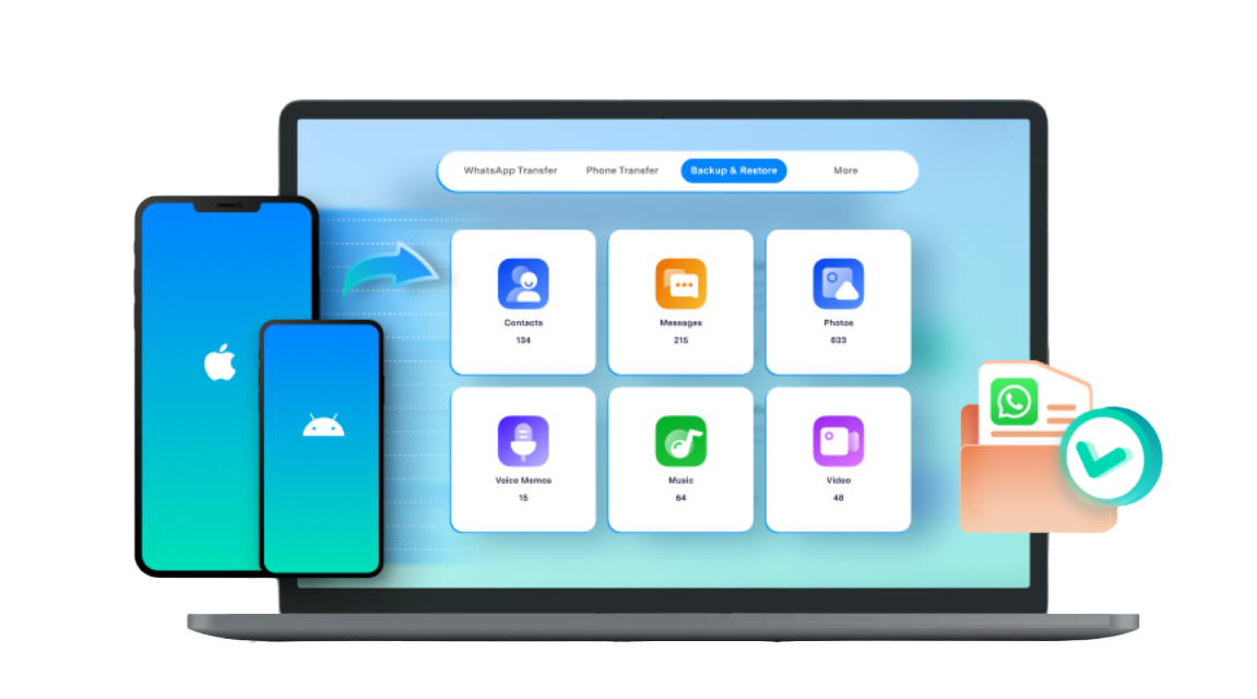 Wondershare MobileTrans Backup & Restore feature