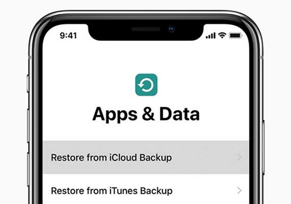 restaurar a partir de respaldo de icloud