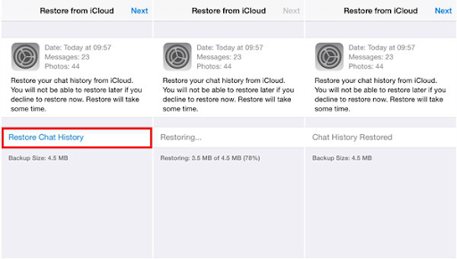 restore your whatsapp data to iphone 15