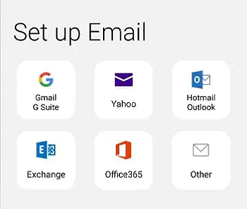  Samsung Gmail account setup choose the account