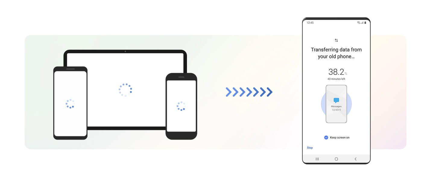 Transfiere música de iPhone a Samsung S22 con Smart Switch