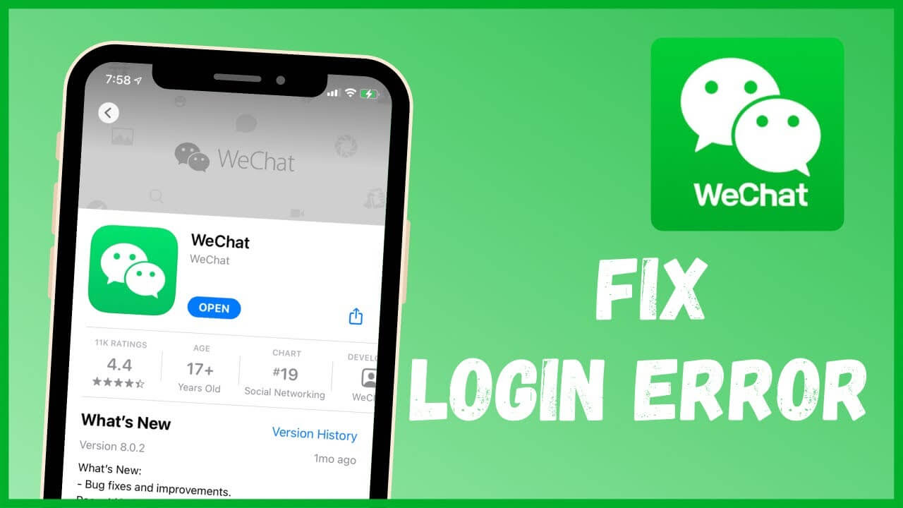 error al ingresar de wechat