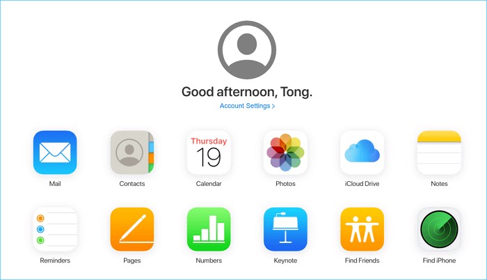 trasferire file con icloud