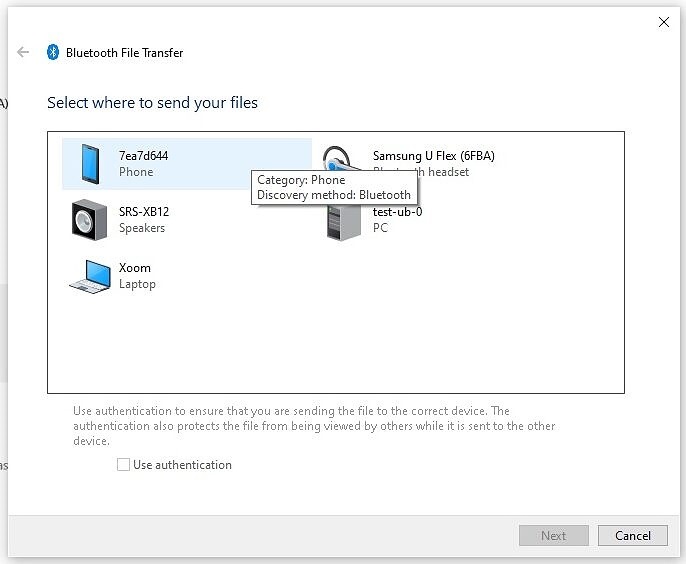 conexión de windows dispositivo bluetooth