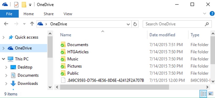 dati onedrive windows explorer